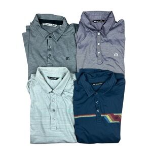 Lot 4 Travis Mathew Polo Shirts Mens XL Golf Pima Cotton Casual Preppy Active